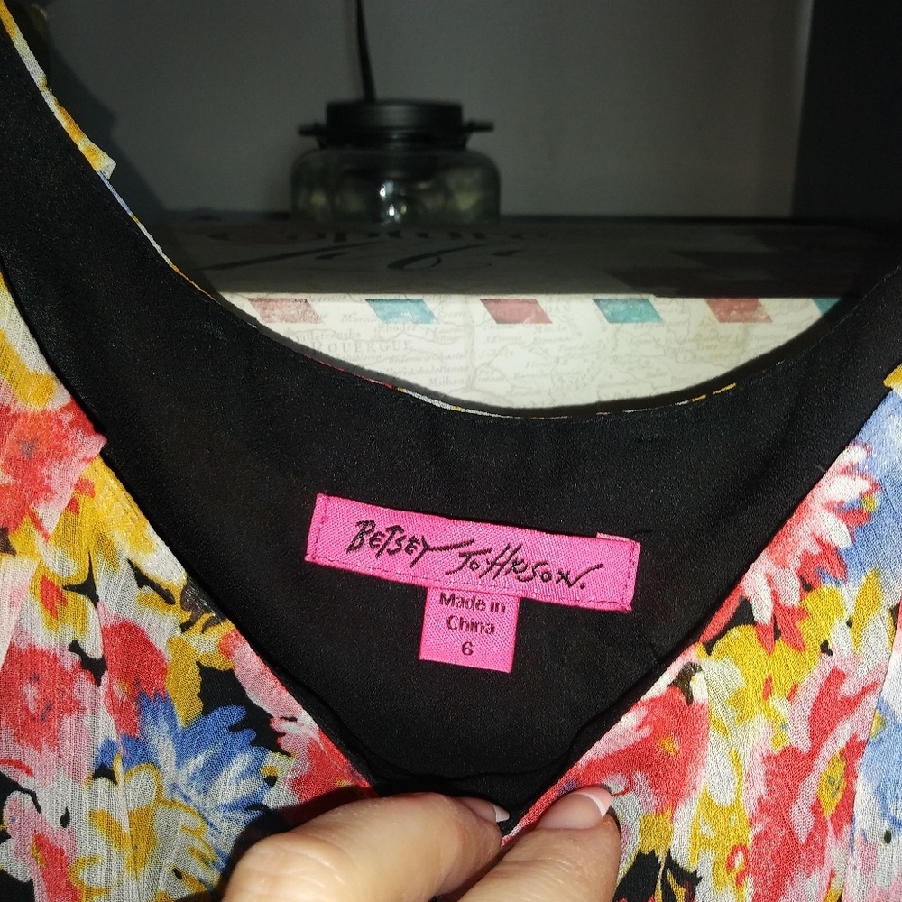 BETSEY JOHNSON BLOUSON TEA LENGTH DRESS - Picture 7 of 8